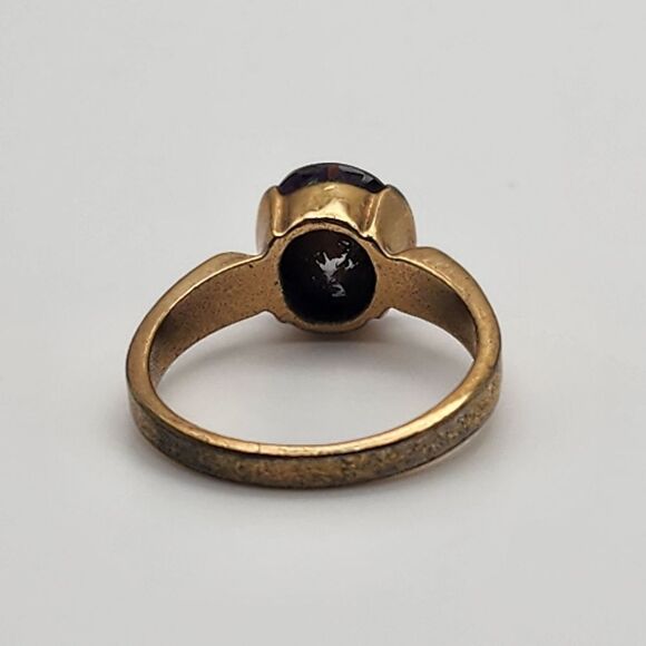 18K GERSC Rainbow Glass Ring (7.25) - Picture 5 of 7